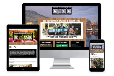 Ajitate Design Custom Responsive Wordpress Theme for Franklin Community Coop