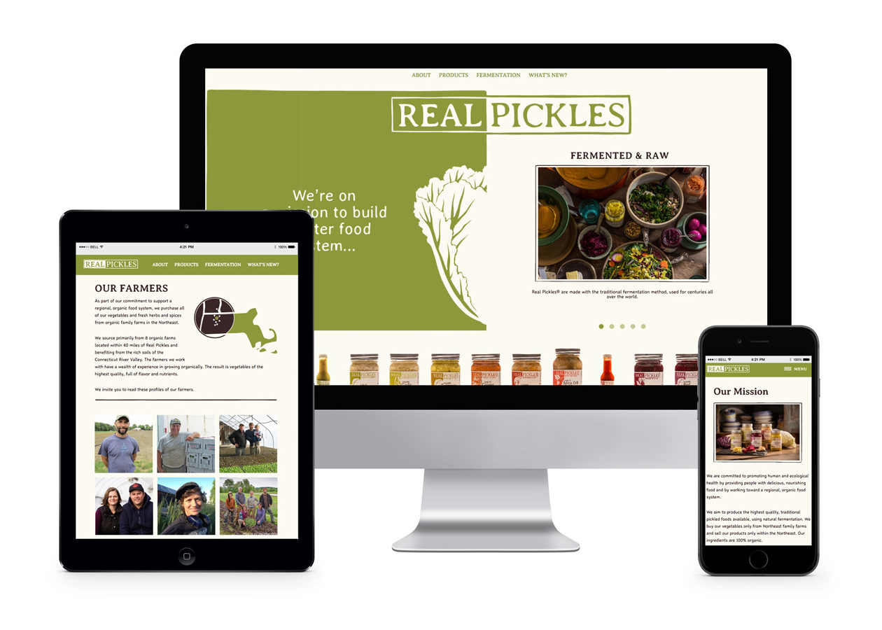 Ajitate Design Custom Responsive WordPress Theme for Real Pickles